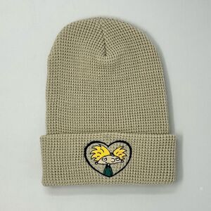 Hey Arnold Embroidered Waffle Knit Beanie